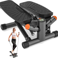 treadmill to exercise,Stepper,330lbs Loading Capacity, Mini Stepper with Resistance Bands