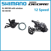 Shimano Deore M6100 Shifter 12S Rear Derailleur With/Without Window RD M6100 SGS Mini Mountain Bike Riding Set
