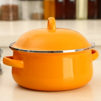 搪瓷鍋寶寶輔食鍋帶雙耳泡面碗水果沙拉碗燃氣電磁爐用