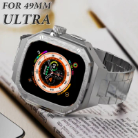 Luxury Aluminum Alloy Modification Kit for Apple Watch Ultra/Ultra 2 49MM Metal Bezel Frame for Iwatch Series8 49mm Accessories
