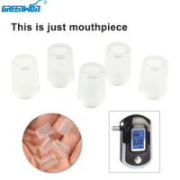 50pcs/lot Digital Breath Alcohol Tester Breathalyzer Mouthpieces Blowing Nozzle for AT6000 Alcohol Tester Mouthpieces