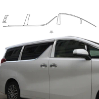 Auto Exterior Accessories Car Window Chrome Trim For Toyota Alphard Vellfire 30 2015+