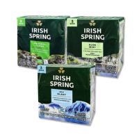 【美國Irish Spring愛爾蘭之春】約12小時淨味清新潤澤沐浴體香皂 內含104.8g*3入組(清潔肥皂身體除臭皂)