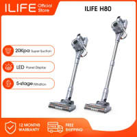 ILIFE H80 Cordless Handheld Vacuum Cleaner Robot,21kPa Suction 1.2L Dust Cup,40Mins Time,LED Illuminate,Removable Battery