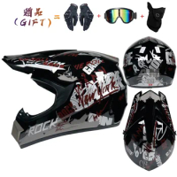 Motorcycle Off Road dirt bike helmet Motocross racing Helmet Downhill mountain helmet Suitable for kid DOT