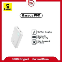 Baseus EnerFill FP11 Power Bank 10000mAh 15W Cosmic Black (Includes Simple Type-C to Type-C Cable 20