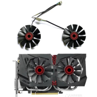 T128010SH FD7010H12S 75Mm 4PIN GTX960 GPU Fan For ASUS Strix GTX1060 1050 GTX960 GTX950 GTX750Ti R9 370 Graphics Card Fan