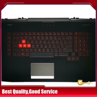 YUEBEISHENG New/org For HP 3 Plus OMEN 17-CE 17-AN TPN-Q195 palmrest US keyboard upper cover Touchpad with Backlight C shell