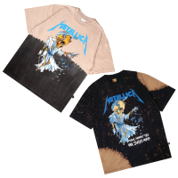 MF BAND TEE // METALLICA // DAMAGED JUSTICE TOUR // OVERSIZE // TIEDYE