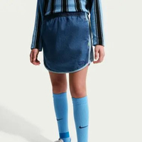 NIKE G NSW DENIM Skirt Rok Olahraga Anak [IF2314-435] XL MYSTIC NAVY/LT ARMORY BLUE/COASTAL BLUE