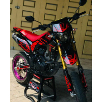 Dekal sticker crf merah merona keren