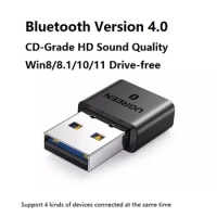 UGreen USB Interface Bluetooth Adapter Hooks Minimalist Computer Notebook Desktop Receiver APTX Audio Transmitter