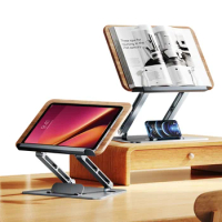 Oatsbasf Adjustable Vertical Laptop Stand Reading Book Stand Holder Foldable Notebook Stand Laptop Support MacBook Tablet Stand