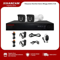 XIHANCAM Paket CCTV 4 Channel 2MP Kamera CCTV Analog Audio Paket DVR CCTV 4CH Komplit Siap Pasang 2