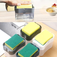 Automatic Soap Dispenser Bottle for Liquid Soap Kitchen Sponge Soap Dispenser Kitchen Sponge Dispenser Manual Soap Dispenser