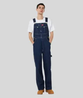 DICKIES - Indigo Denim Bib Overall - Overall Pria (Inseam 32 Inch) 34 INDIGO