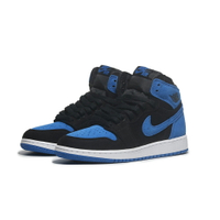 【滿千折百】NIKE 休閒鞋 AIR JORDAN 1 RETRO HIGH OG GS 黑藍 皇家藍 麂皮 大童 女 FD1437-042