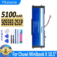 YKaiserin 5100mAh Battery 505592-2S1P for Chuwi Minibook X 10.5" Inch for Aierxuan Dere Laptop Batteries + Free Tools