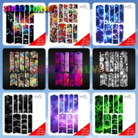 SKULLS GALAXY BOMBING PAINT SPLAT ELECTRIC BICYCLE FRAME PROTECTIVE DECAL STICKER COVER FOR MOUNTAIN BIKE BK28 Car Stickers