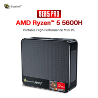 SER5600H AMD Ryzen5 5600H 16GB 500G Mini PC Wins 11 Industrial desktop Computer For Digital Signage Business Bank School