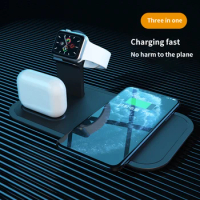 3 in 1 Magnetic Wireless Charger 10W Fast Charging iPhone 13 12 11 XS XR X 8 Apple Watch earphone