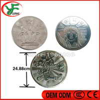 Arcade amusement park 25*1.85mm game machine coin token Stainless steel token coin made in China game token