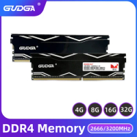 DDR4 8GB 16GB 32GB Memoria Ram DDR4 2666 3200MHz Memory Desktop Heatsink Ram Memory Ddr4 3200mhz Dimm with Heat Sink XMP for PC