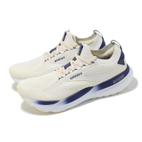 【BROOKS】慢跑鞋 Glycerin StealthFit 21 男鞋 白 藍 緩震 中高階 甘油系列 運動鞋(1104211D122)