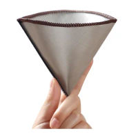 Flexible Pour Over Coffee Filter - Reusable Stainless Steel Mesh Coffee Filters Cone Paperless- Universal Filter for Chemex 19cm