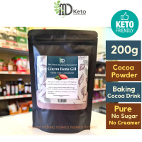 COD [MD Keto ] 1 x 200g  - GH (more chocolate taste) COCOA Powder Europe Grade Natural 23% high Fat 