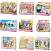 【Xrystal】 ของเล่น Sylvanian Families แบบสุ่ม: พวงกุญแจ อุปกรณ์ รูปตัวละคร ของเล่นเด็กผู้หญิงแท้ สวรร