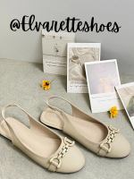 Elvarette Esther Sepatu Sandal Wanita Ringan Round Toe Tanpa Hak Kasual