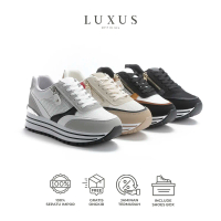 LUXUS Rami Sepatu Kasual Sepatu Wanita Sepatu Olahraga Alas Karet LX2030 Casual Shoes Sneakers Putih