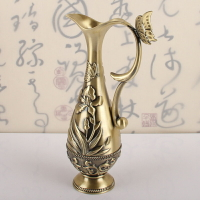日式清酒壺老式酒壺懷舊酒具仿古銅分酒器創意家用合金白酒壺擺件