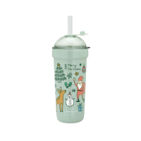 【THERMOcafe 凱菲】聖誕麋鹿不鏽鋼真空吸管保溫杯900ml(TCBT-900CM-LG)