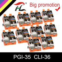 HTL PGI-35 PGI35 PGI-35BK CLI-36 Ink Cartridges Replacement For Canon Pixma IP100B IP100 IP100 with battery Mini 260 320