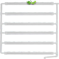 Wall-Mounted Hydroponic Systems Grow Kit 54 Plant Sites 6 Pipes Nursery Pots Planting Box Hydroponic Rack Vegetable Garden Tool