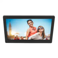 10in HD Digital Photo Frame LCD Screen Support Video Clock Calendar with Remote Control 100‑240V