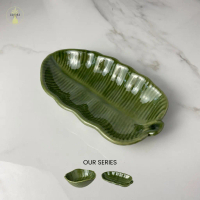 [READY STOCK] Daun Series - Mangkok dan Lepek Keramik | Tableware Handmade | Keramik Nordic Style