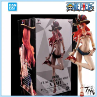 Original BANDAIbox DXF Female Nami Anime Figure Toys One Piece Banpresto PVC Model Collection Birthday Gift