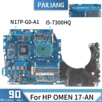 DAG3BAMBAH0 For HP OMEN 17-AN SR32S i5-7300HQ N17P-G0-A1 Mainboard Laptop motherboard DDR4 tested OK