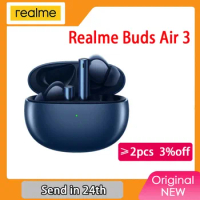 [Clearance Price] realme buds air 3 Wireless Earphone 42dB Active Noice Cancelling 546mAh Battery IPX5 Water Resistant Headset