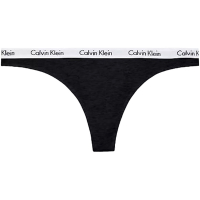 Calvin Klein Carousel Logo Cotton Thong 女內褲 棉質丁字褲/CK內褲-黑色