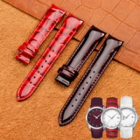 Genuine Leather Watch Strap for Tissot 1853 T035 Waterproof Sweatproof Women's T035210a T035207 Watch Band Accessories 18mm