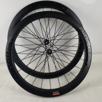 High quality road carbon wheels disc brake 700c UD 3k 12K clincher Tubeless 38 50 60 80mm rims carbon wheelsset