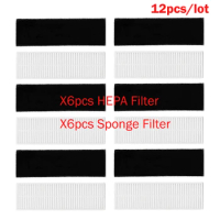 12pcs/lot HEPA Filter Sponge Filter For Tefal Rowent X-plorer Serie 95 RG7975WH RG7987 Robotic Vacuum Cleaner Spare Parts