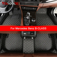 YOGOOGE Custom Car Floor Mats For Mercedes Benz B-CLASS W245 W246 W247 B180 B200 B220 B250 Auto Accessories Foot Ca