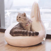 New Fashion Cat's Nest Teddy Dog House Four Seasons General Cat House Small Dog Pet Products Dog House Rabbit Ear Warm