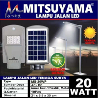 Kap Lampu Jalan PJU All in One Solar Panel 20 watt 20w Tenaga Surya