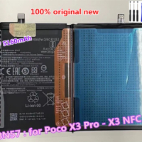 100% Original Battery BN61 For Xiaomi Pocophone X3 Poco X3 BN57 Fit for Poco X3 NFC / X3 Pro Mobile Phone Batteries + Free Tools
